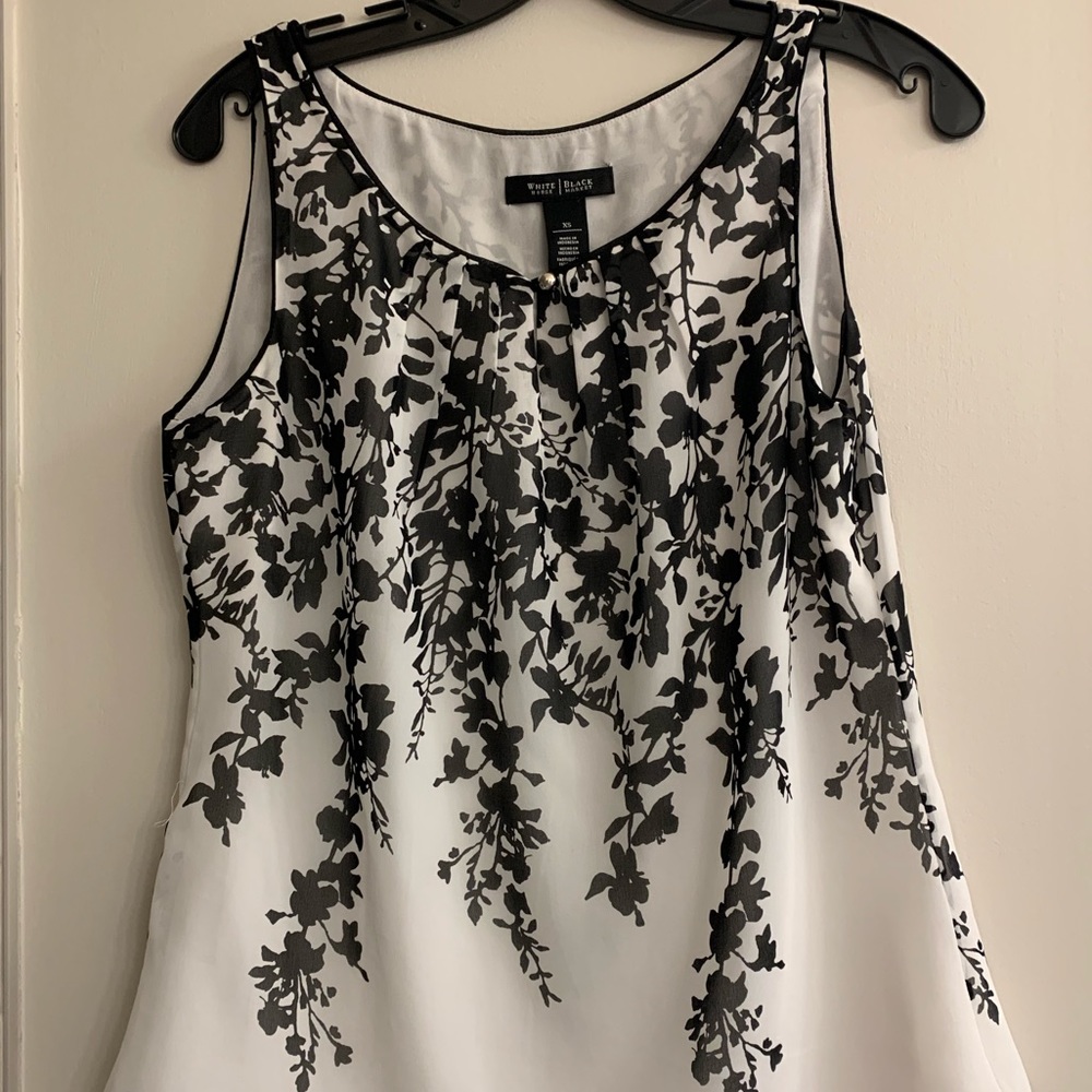 WHBM Floral Blouse Tank